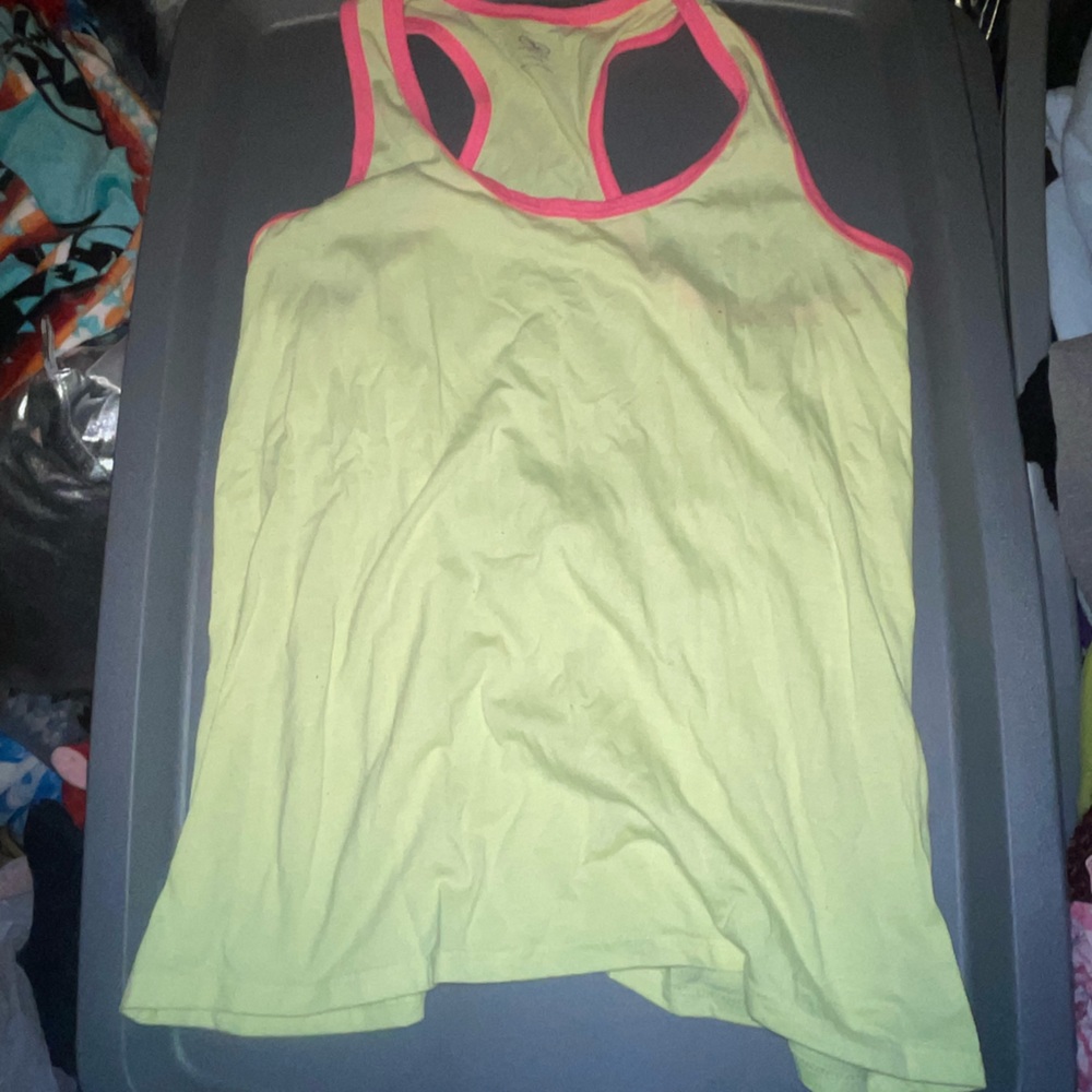 Athletic works of 12-13 work out tank top neon